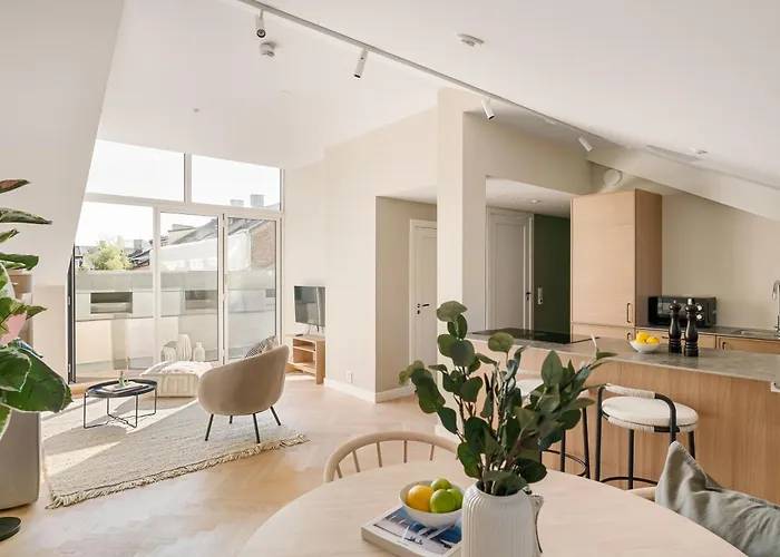 Dinbnb Apartments Gruenerlokka I Penthouse With Private Rooftop I 2-Bedroom With Double Queen Room & 2 Bathrooms