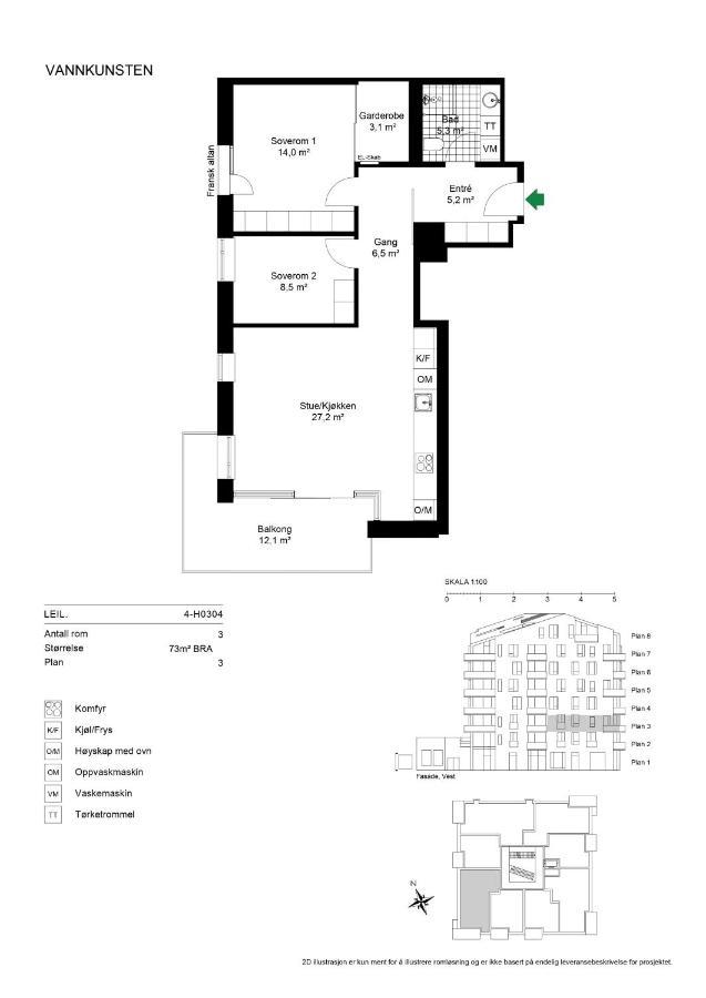 Leilighet Amazing Luxury On The Waterfront! 73sqm