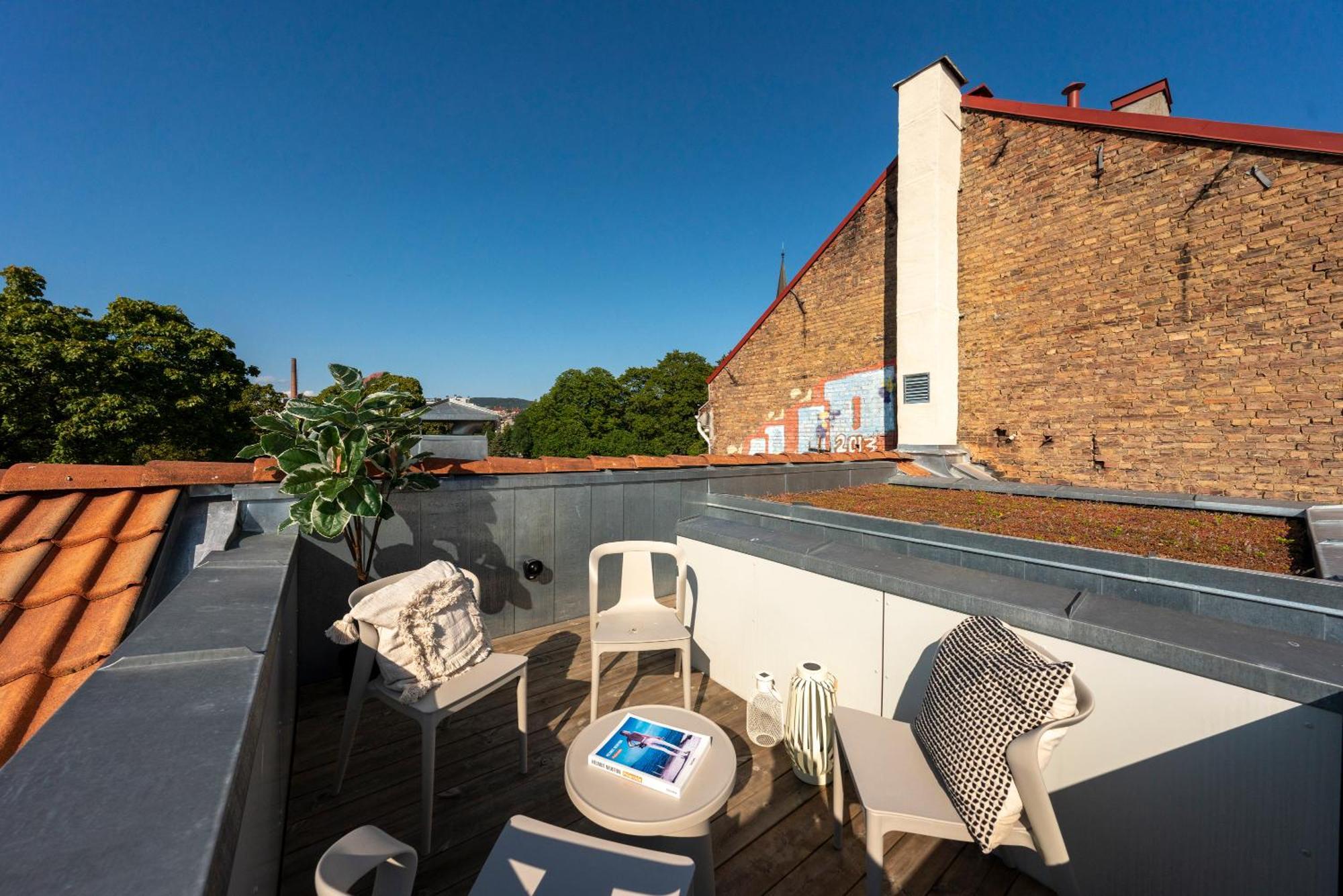 Apartment Dinbnb Gruenerlokka I Penthouse With Private Rooftop I 2-bedroom With Double Queen & 2 Bathrooms *