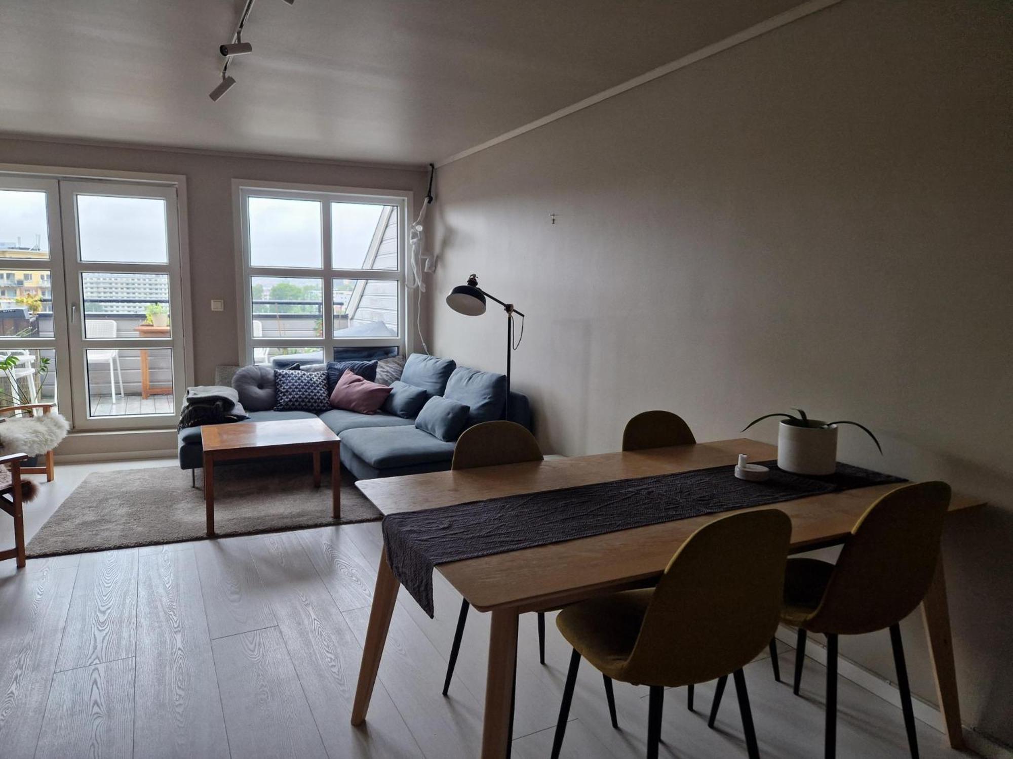 Balkong Med Utsikt Og Gratis Parkering I Garasje Oslo