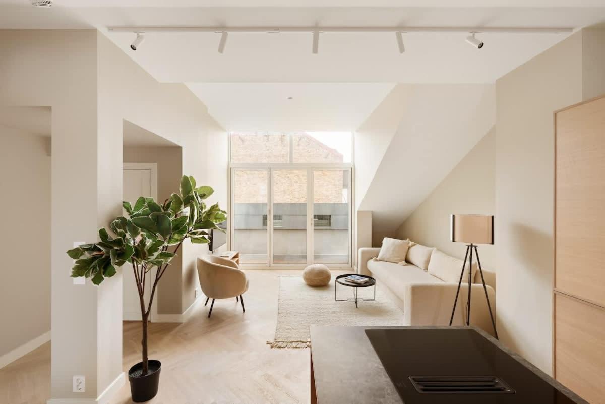 Pangsapuri Dinbnb Gruenerlokka I Penthouse With Private Rooftop I 2 Bedrooms & 1 Bathroom Oslo